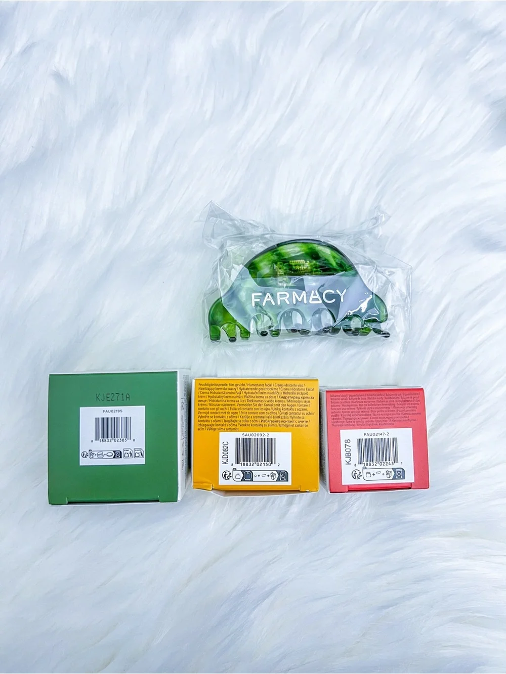 Farmacy Bundle Green Clean Honey Halo Apple Lip Smoothie + Hair Clip 💚